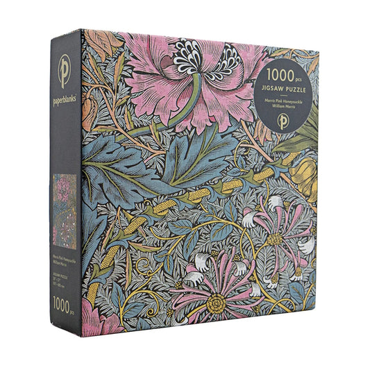 Paperblanks 1000 Piece Puzzle - Morris Pink Honeysuckle
