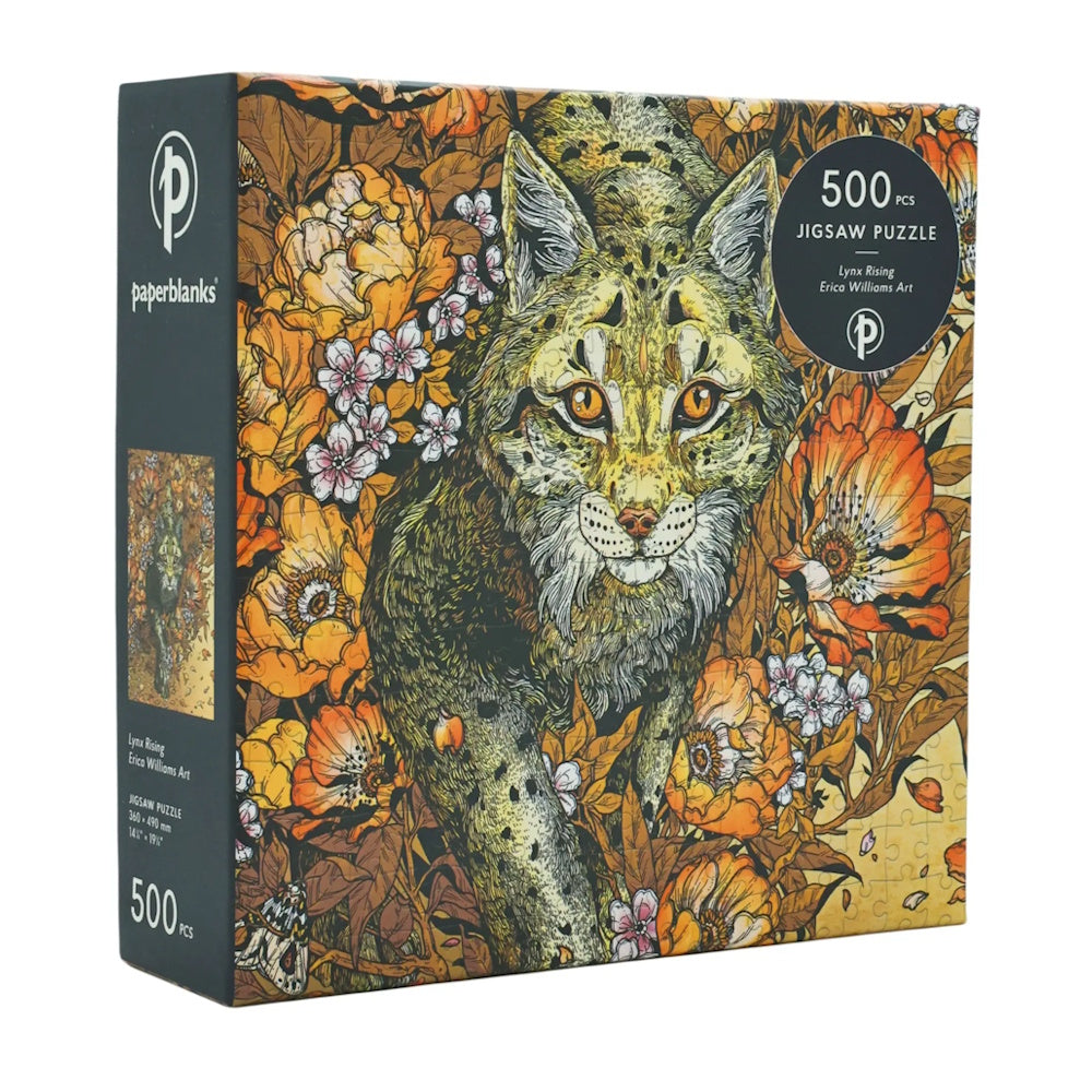 Paperblanks 500 Piece Puzzle - Lynx Rising