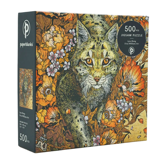 Paperblanks 500 Piece Puzzle - Lynx Rising