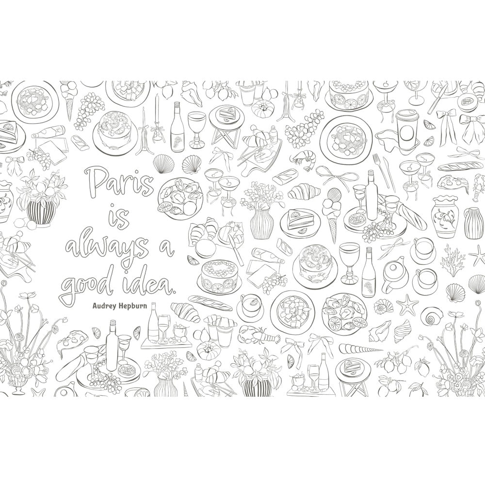 The Paris Colouring Book