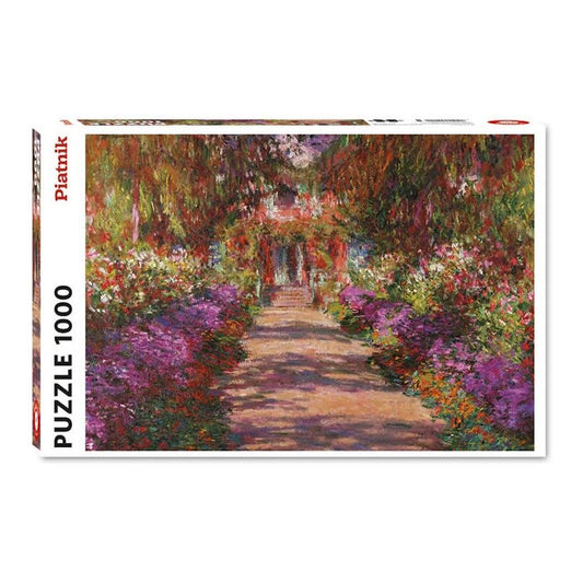 Piatnik 1000 Piece Puzzle Monet: Path in Monet's Garden