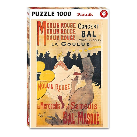 Piatnik 1000 Piece Puzzle Toulouse-Lautrec: Moulin Rouge