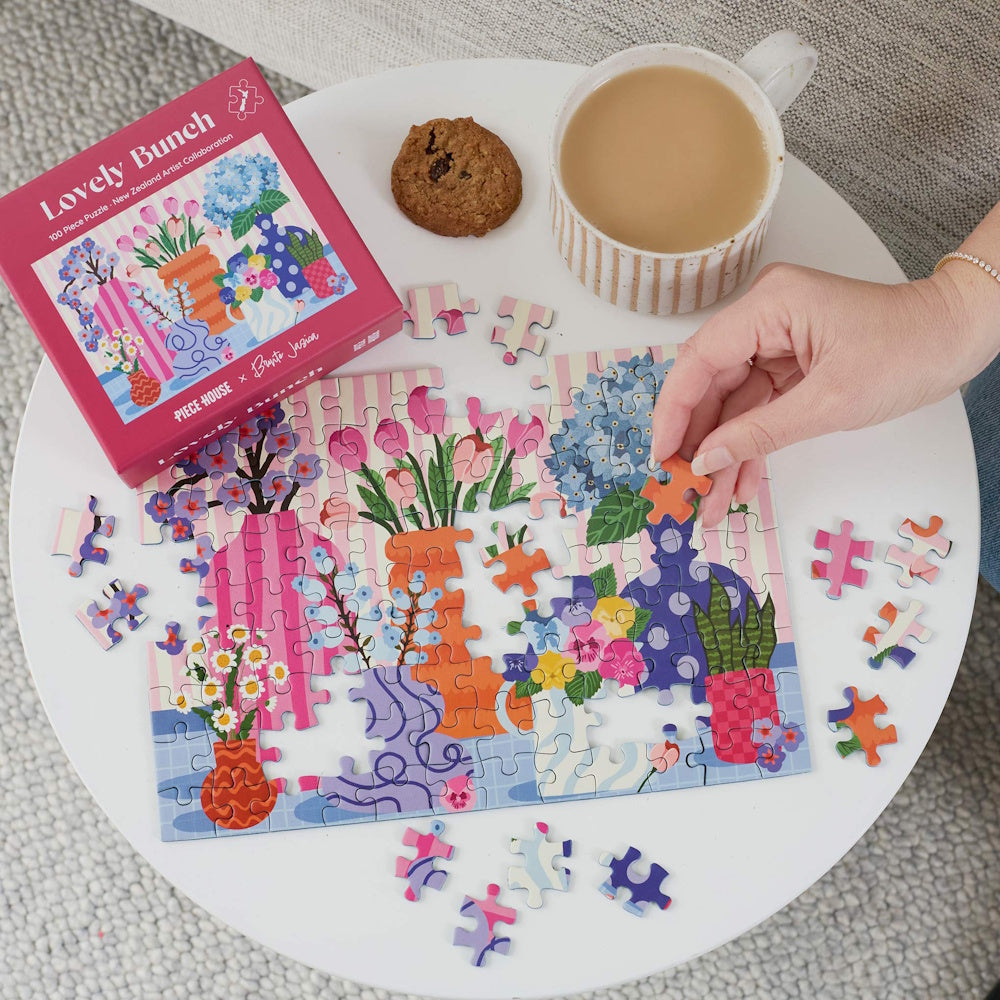 PieceHouse 100 Piece Mini Puzzle - Lovely Bunch