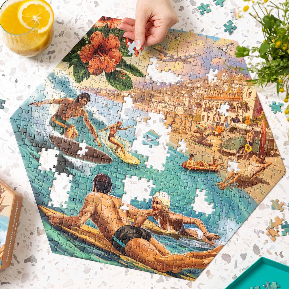 PieceHouse 500 Piece Hexagon Puzzle - Paradise