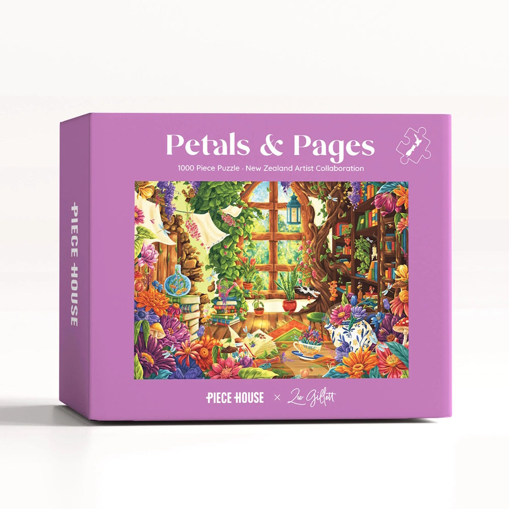 PieceHouse 1000 Piece Puzzle - Petals & Pages