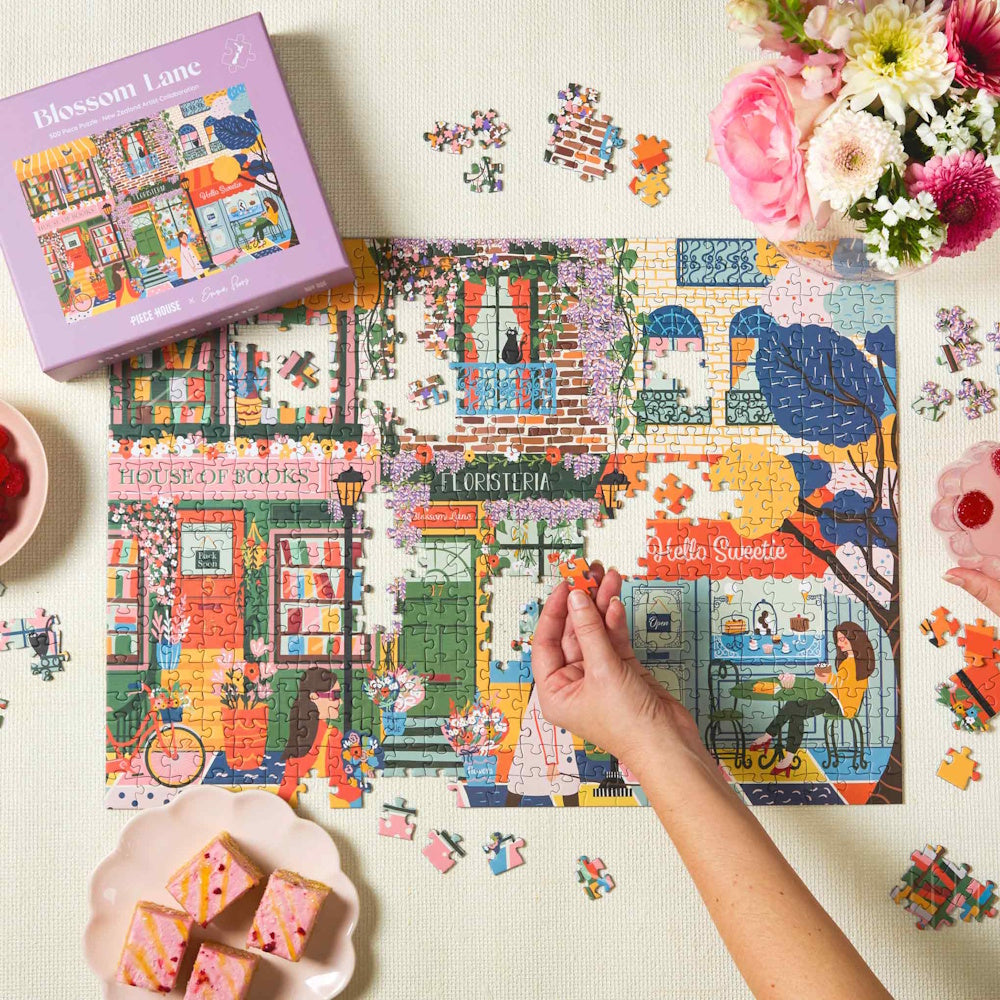 PieceHouse 500 Piece Puzzle - Blossom Lane
