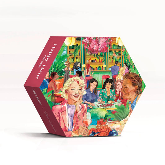 PieceHouse 500 Piece Hexagon Puzzle - Happy Hour