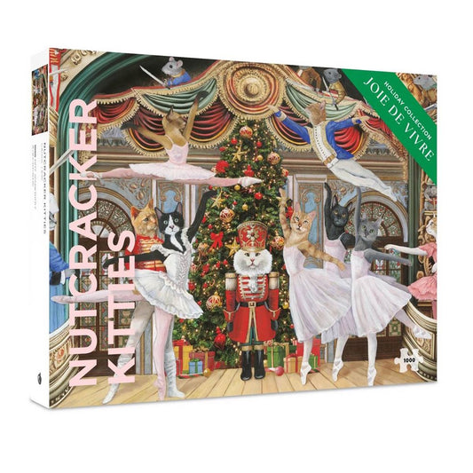 Pomegranate 1000 Piece Puzzle - Carol Lew: Nutcracker Kitties