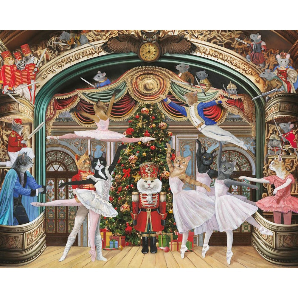 Pomegranate 1000 Piece Puzzle - Carol Lew: Nutcracker Kitties