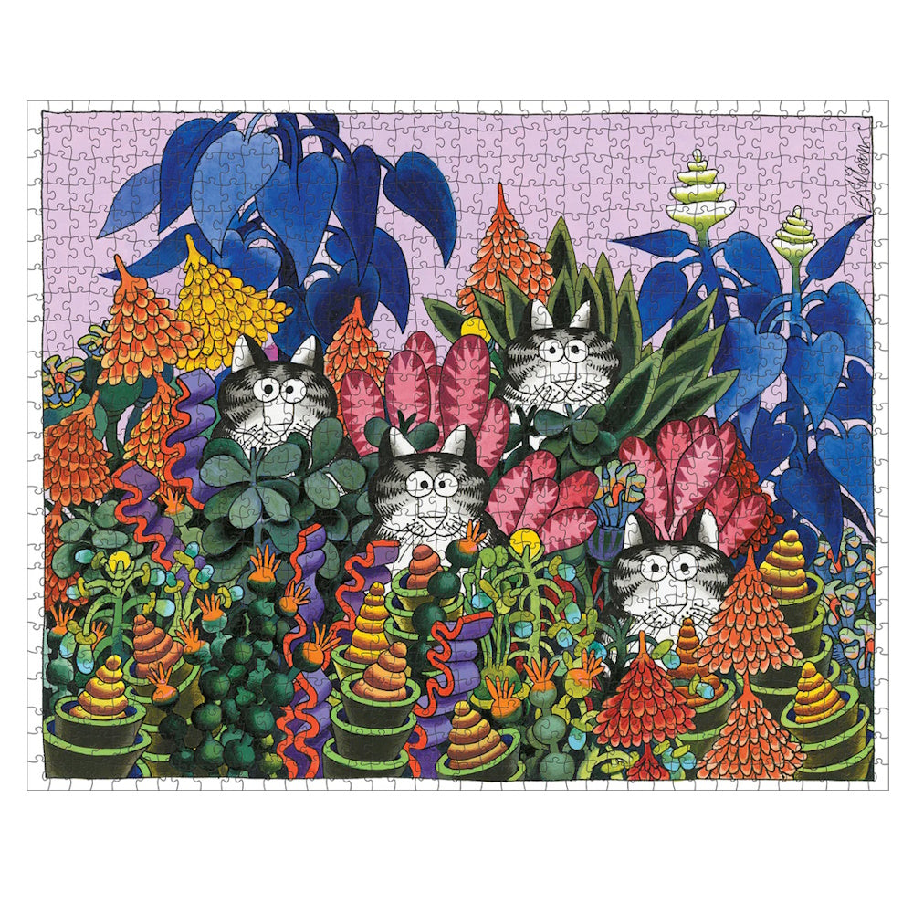 Pomegranate 1000 Piece Puzzle - B. Kliban: Jungle Cats