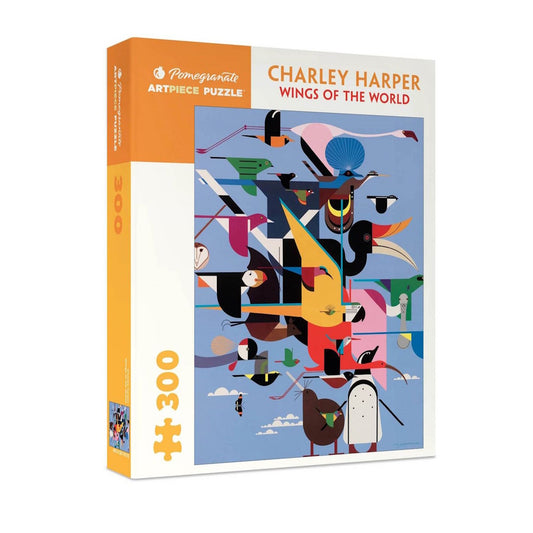 Pomegranate 300 Piece Puzzle - Charley Harper: Wings of the World