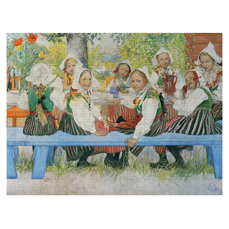 Pomegranate 500 Piece Puzzle - Carl Larsson: Kersti's Birthday