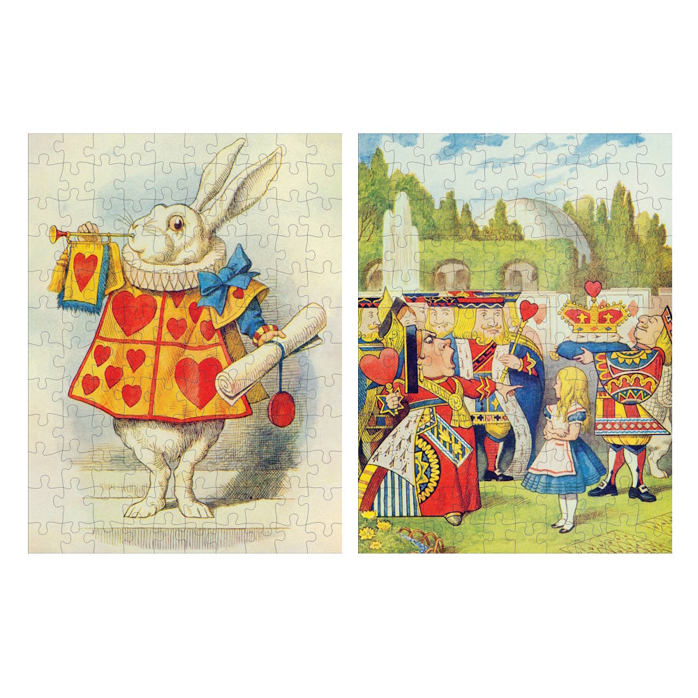 Pomegranate Alice in Wonderland 120 Piece Double-Sided Puzzles Set
