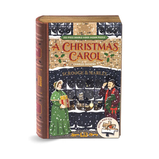 Professor Puzzle 252 Piece Double-Sided Book Puzzle - A Christmas Carol
