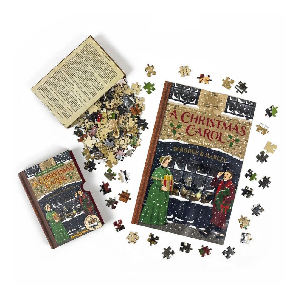 Professor Puzzle 252 Piece Double-Sided Book Puzzle - A Christmas Carol