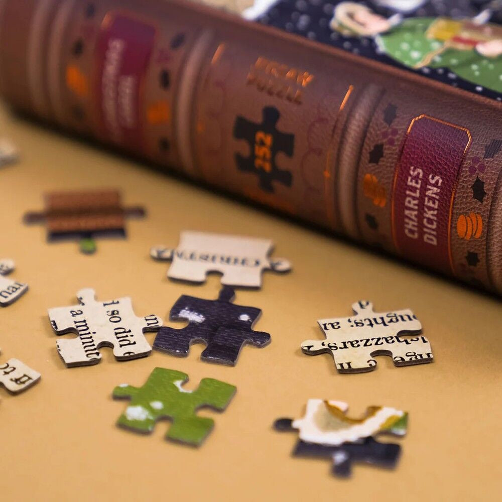 Professor Puzzle 252 Piece Double-Sided Book Puzzle - A Christmas Carol