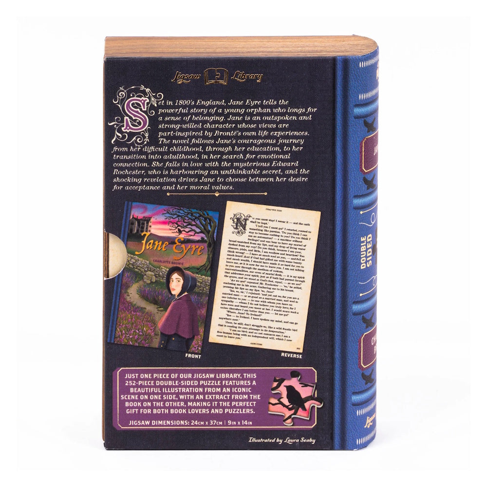 Professor Puzzle 252 Piece Double-Sided Book Puzzle - Jane Eyre