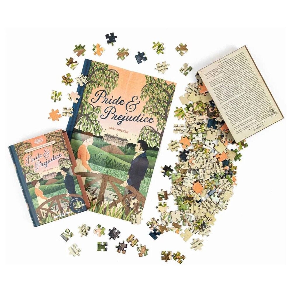 Professor Puzzle 252 Piece Double-Sided Book Puzzle - Pride & Prejudice