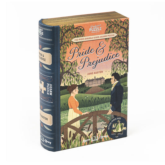 Professor Puzzle 252 Piece Double-Sided Book Puzzle - Pride & Prejudice