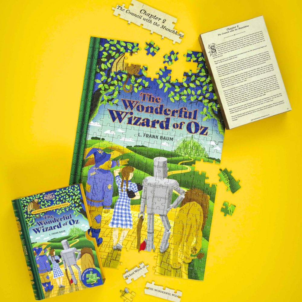 Professor Puzzle 252 Piece Double-Sided Book Puzzle - The Wonderful Wizard of Oz