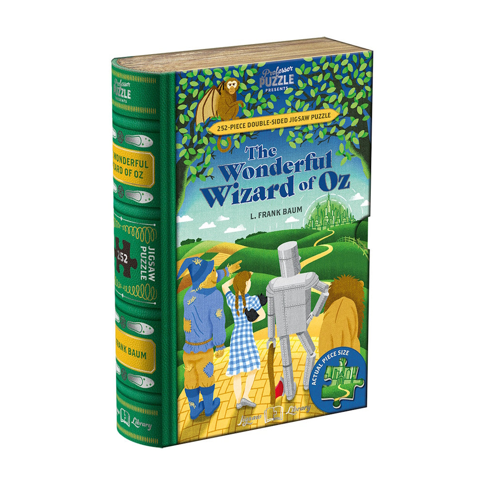 Professor Puzzle 252 Piece Double-Sided Book Puzzle - The Wonderful Wizard of Oz