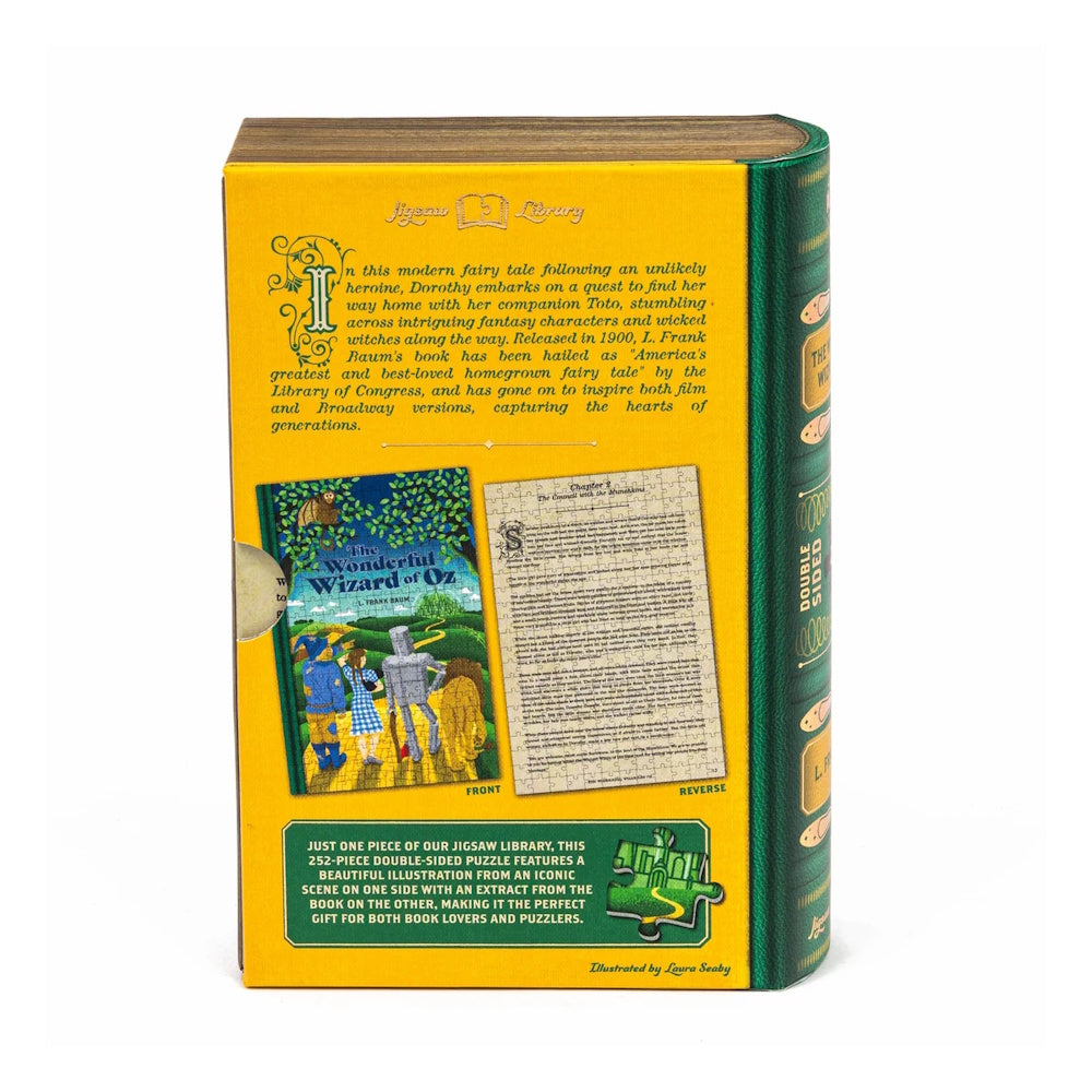 Professor Puzzle 252 Piece Double-Sided Book Puzzle - The Wonderful Wizard of Oz