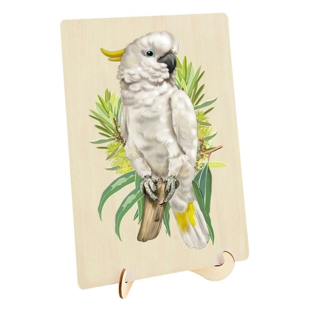 Puzzle Master 133 Piece Wooden Puzzle with Display Stand - Cockatoo