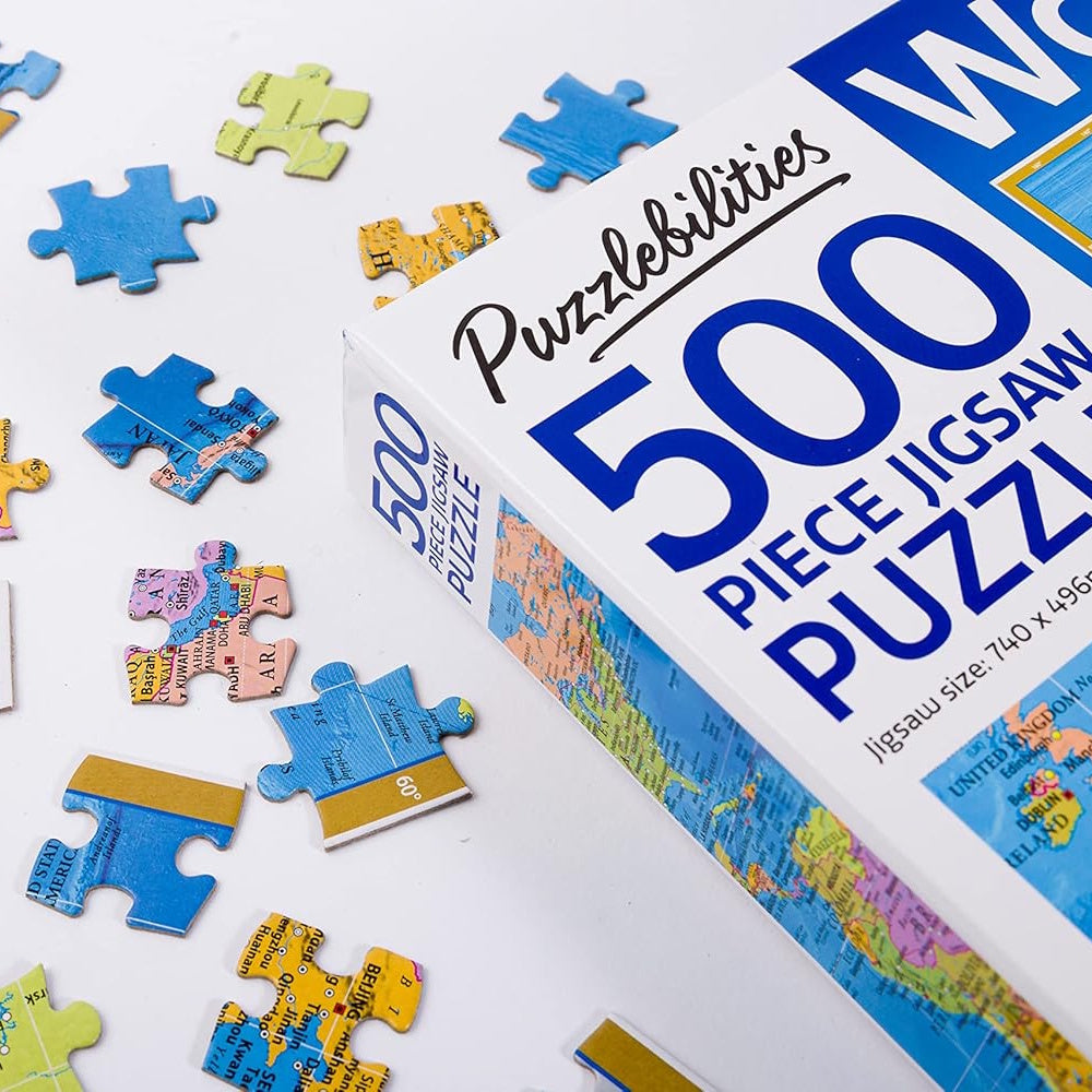 Puzzlebilities 500 Piece Puzzle - World Map