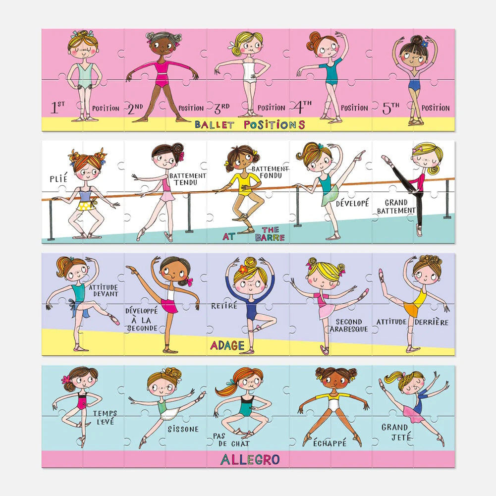 Rachel Ellen Designs - Ballet Class 80 Piece Puzzle