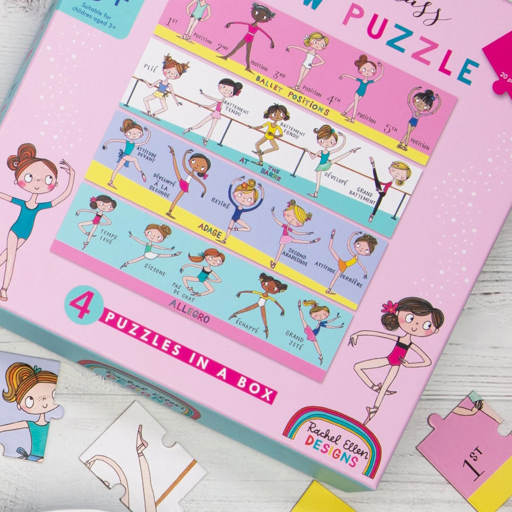 Rachel Ellen Designs - Ballet Class 80 Piece Puzzle