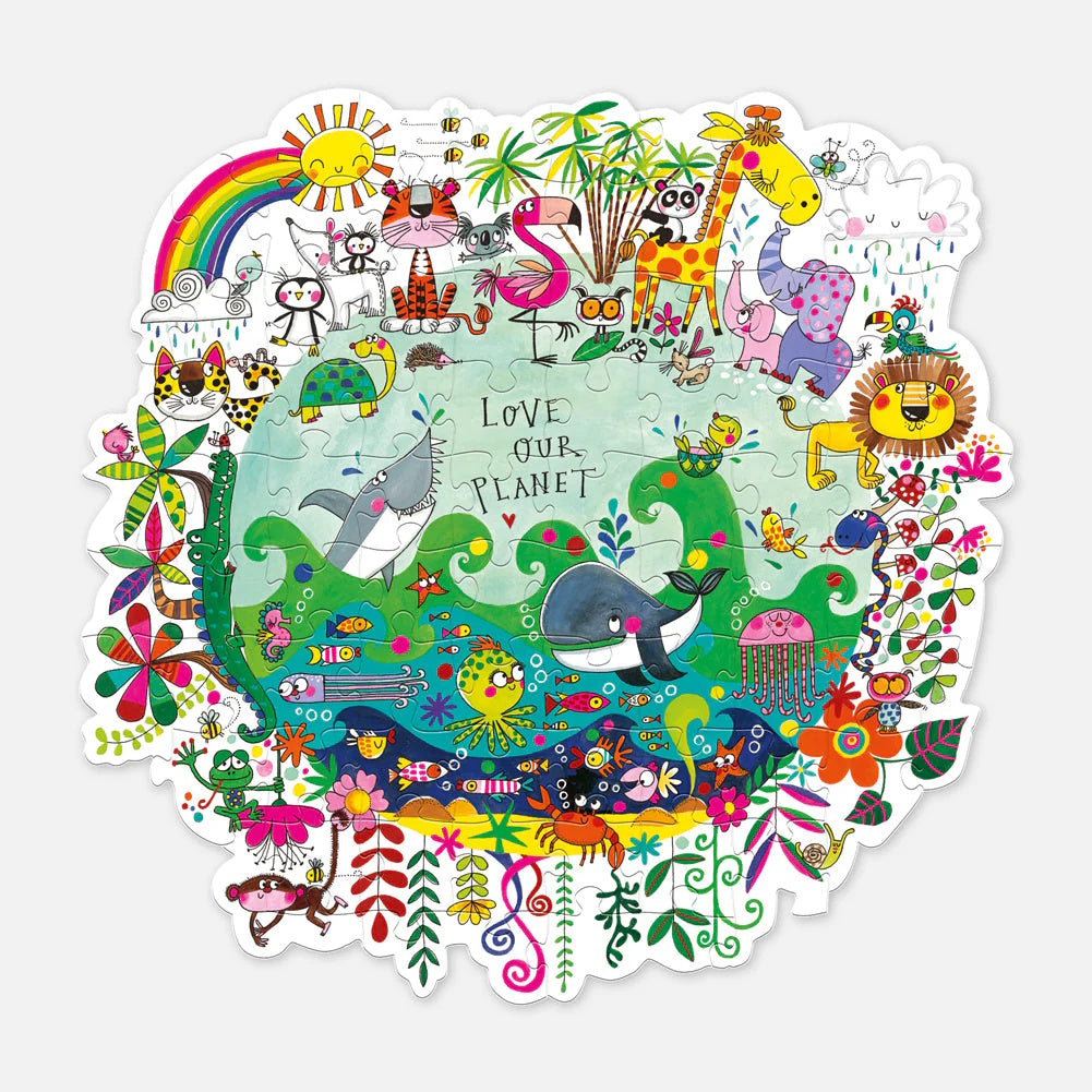 Rachel Ellen Designs - Love Our Planet 80 Piece Animal Puzzle