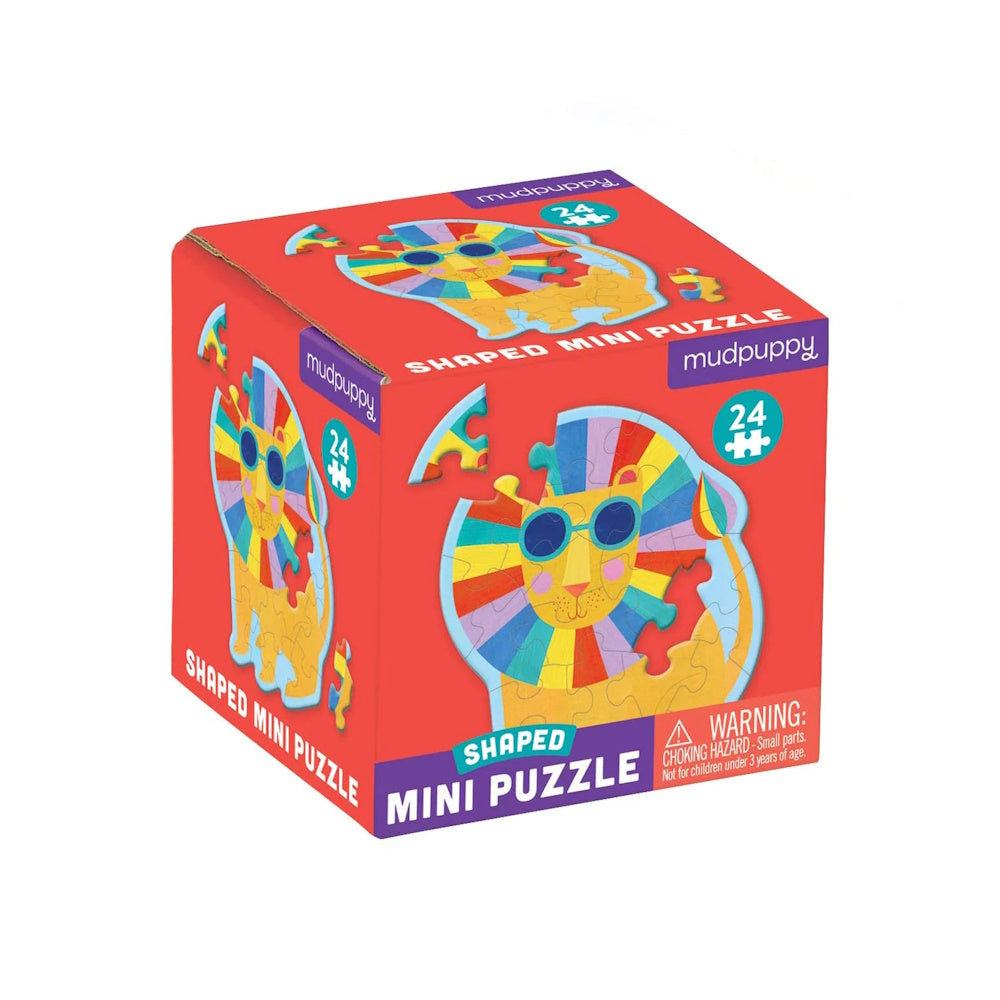 Rainbow Lion 24 Piece Shaped Mini Puzzle