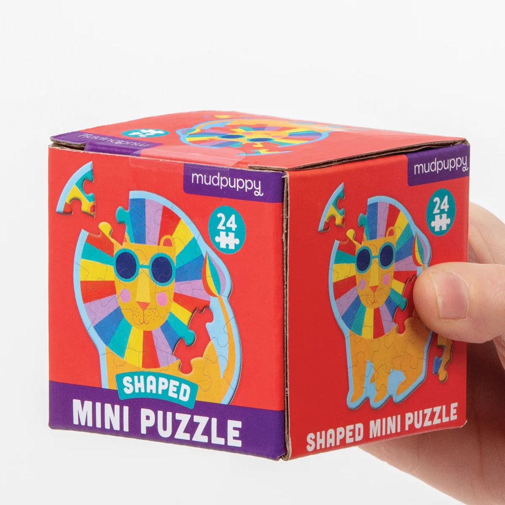 Rainbow Lion 24 Piece Shaped Mini Puzzle