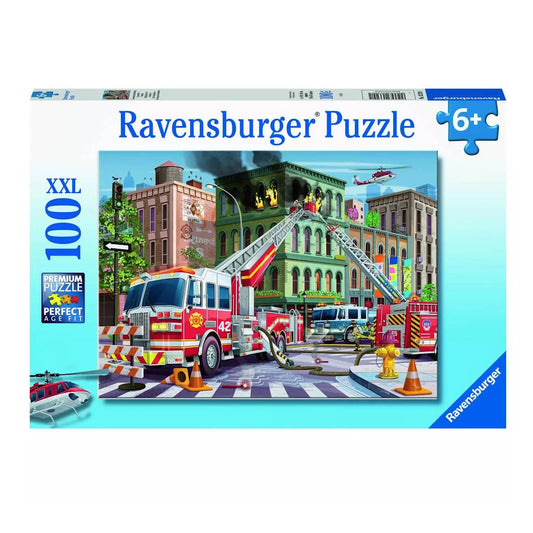 Ravensburger 100 Piece Puzzle - Fire Truck Rescue