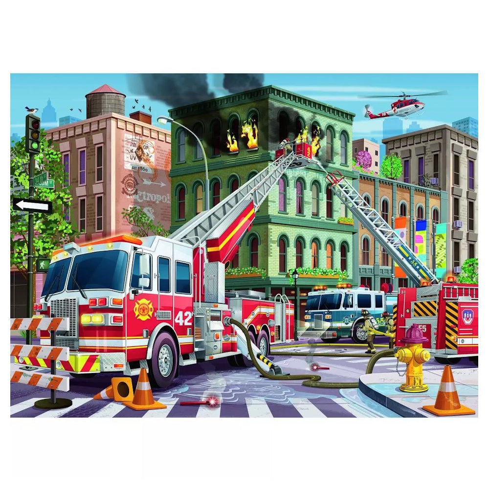 Ravensburger 100 Piece Puzzle - Fire Truck Rescue