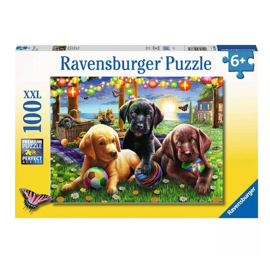 Ravensburger 100 Piece Puzzle - Puppy Picnic