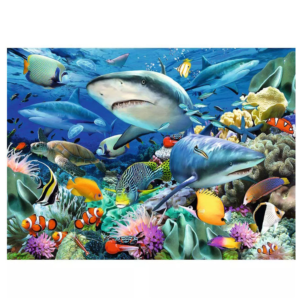 Ravensburger 100 Piece Puzzle - Reef of the Sharks