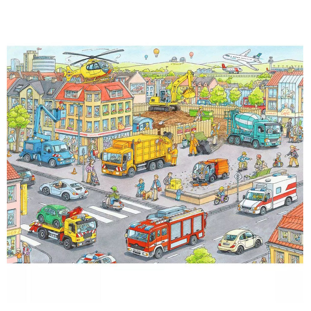 Ravensburger 100 Piece Puzzle - Vehicles in the City