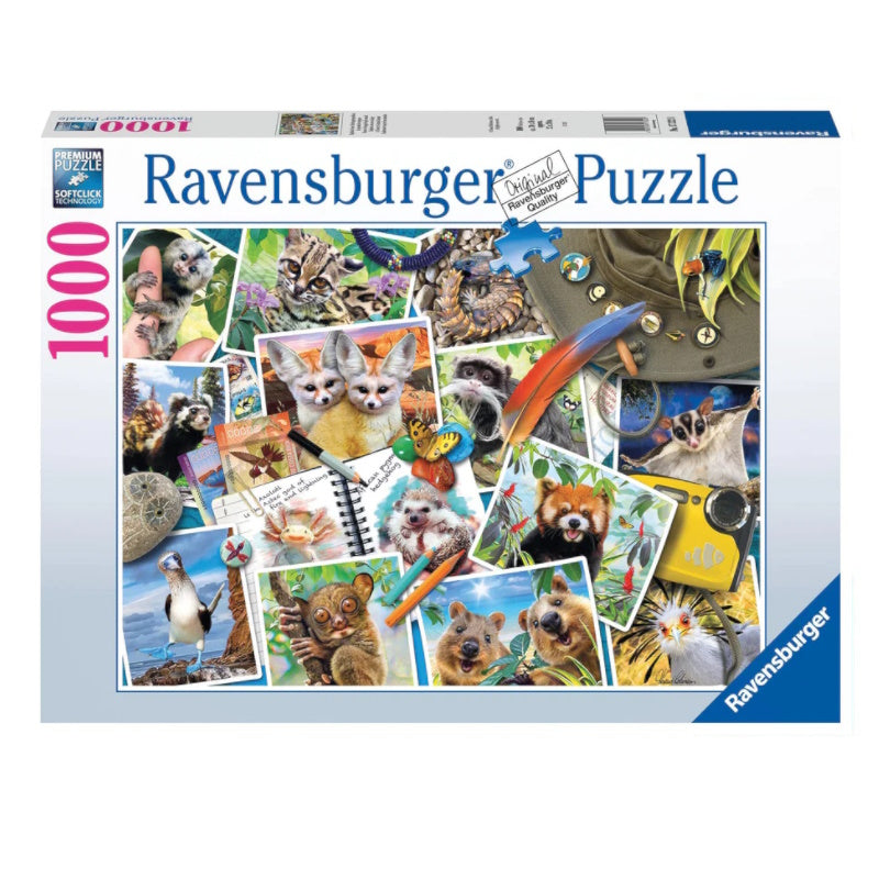 Ravensburger 1000 Piece Puzzle - A Traveler’s Animal Journal