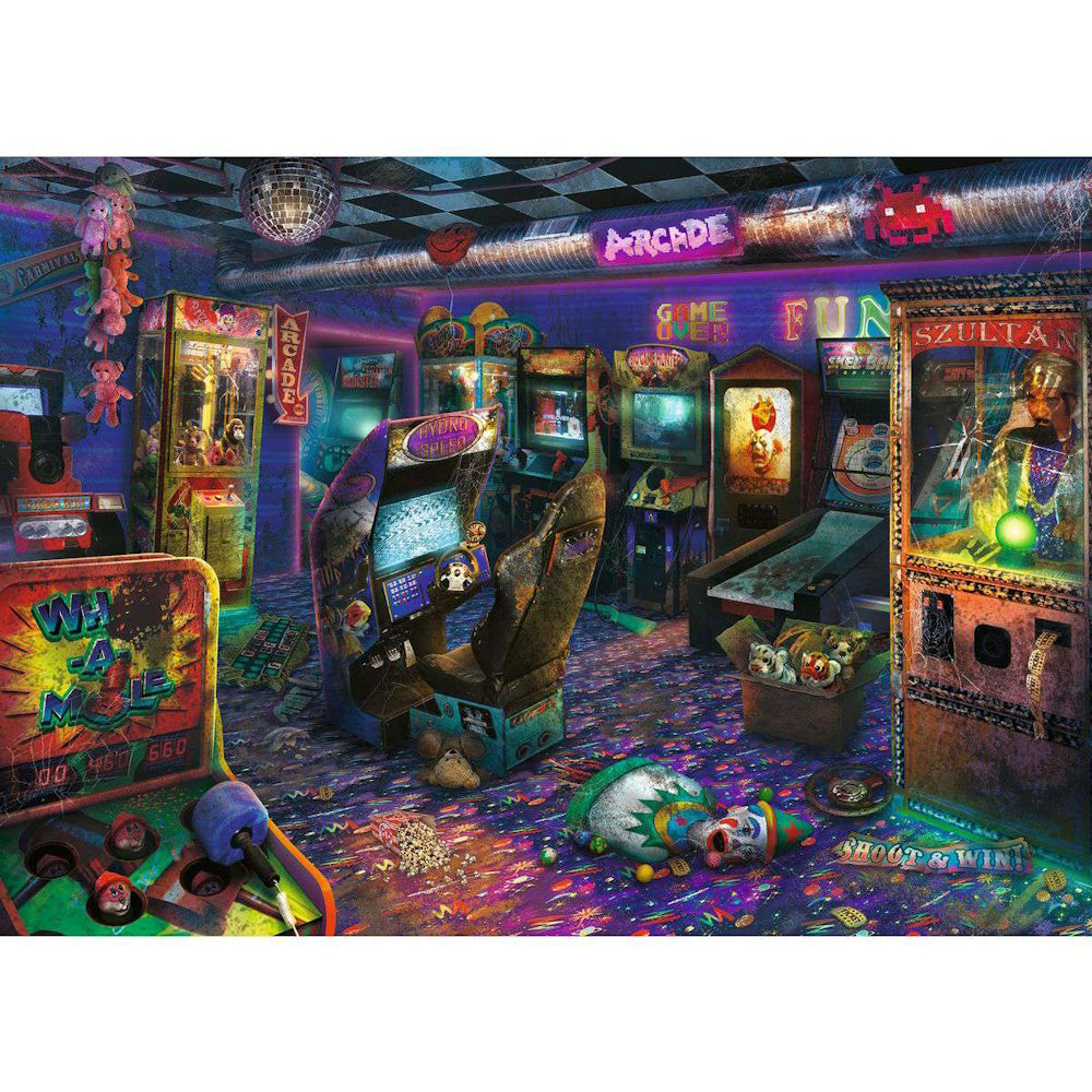 Ravensburger 1000 Piece Puzzle - Abandoned: Forgotten Arcade