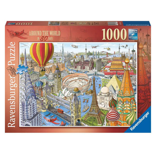 Ravensburger 1000 Piece Puzzle - Around the World in 80 Days