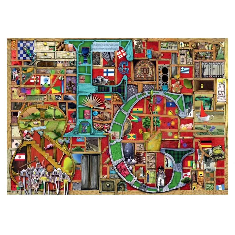 Ravensburger 1000 Piece Puzzle - Awesome Alphabet F & G