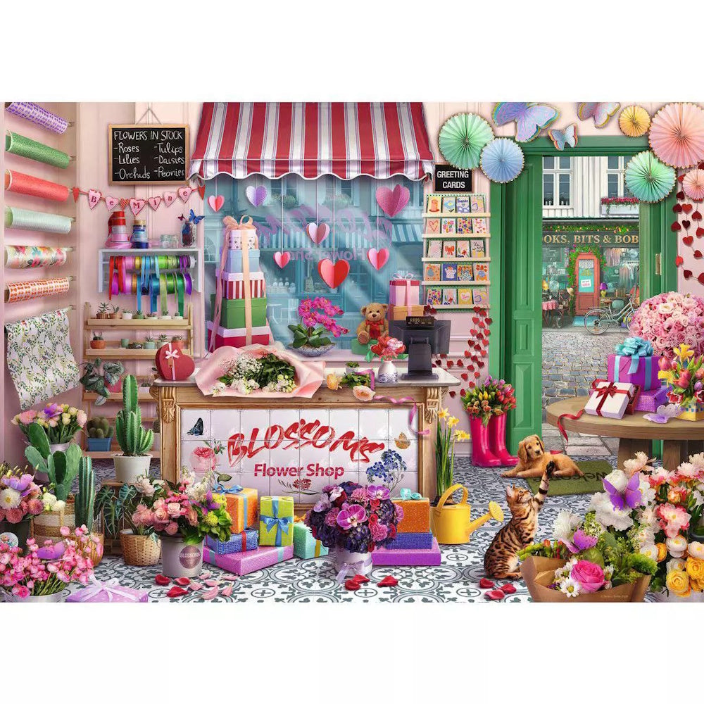 Ravensburger 1000 Piece Puzzle - Blossoms Flower Shop