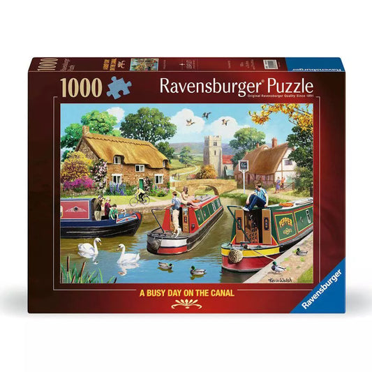 Ravensburger 1000 Piece Puzzle - A Busy Day on the Canal