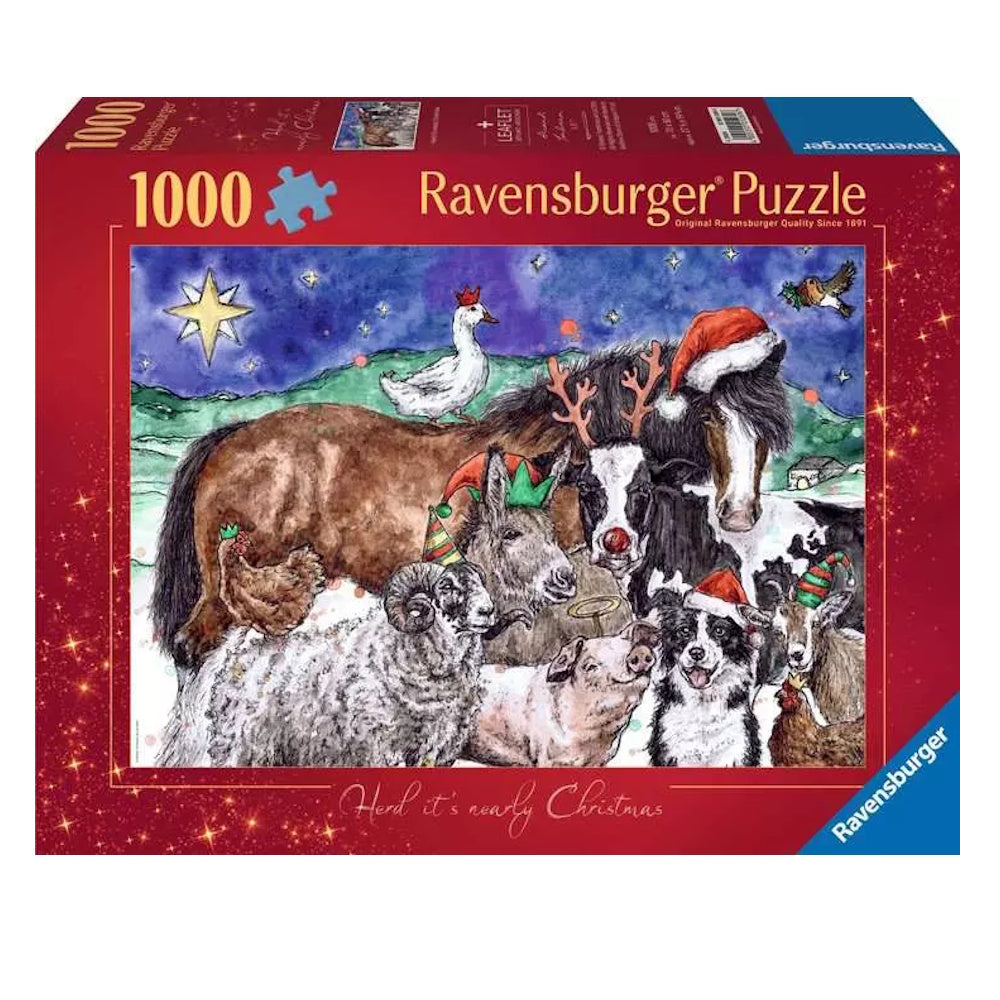 Ravensburger 1000 Piece Puzzle - Christmas Farm