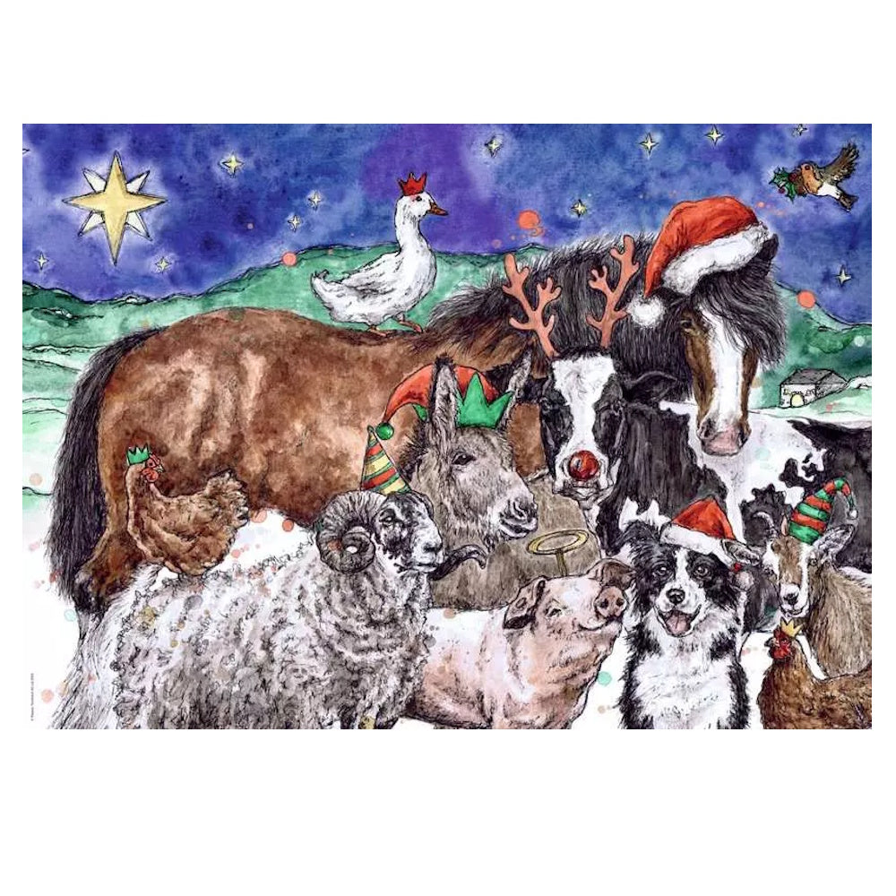 Ravensburger 1000 Piece Puzzle - Christmas Farm