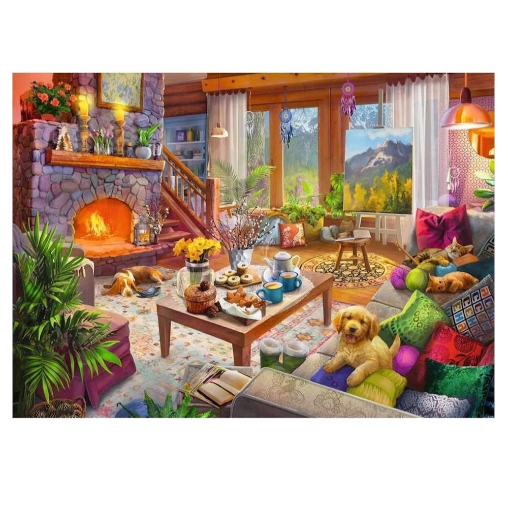 Ravensburger 1000 Piece Puzzle - Cosy Cabin