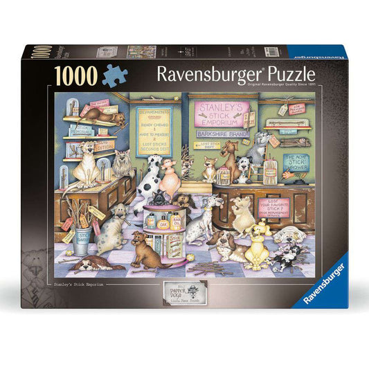 Ravensburger 1000 Piece Puzzle - Dapper Dogs: Stanley's Stick Emporium