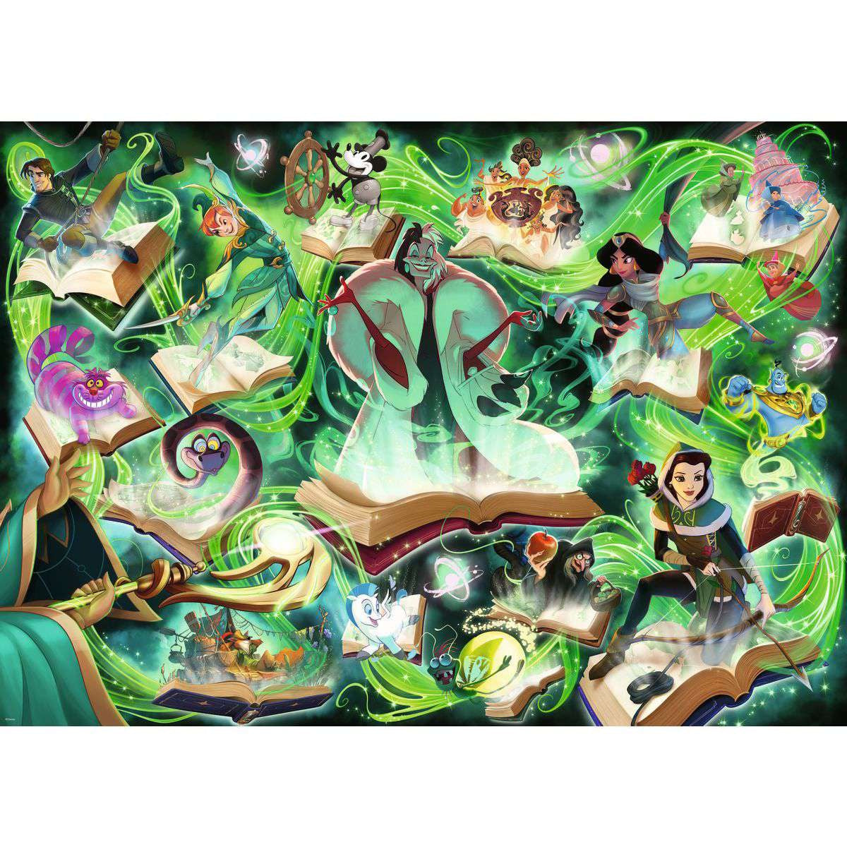 Ravensburger 1000 Piece Puzzle - Disney Lorcana: Glimmers of the Realm (Emerald)