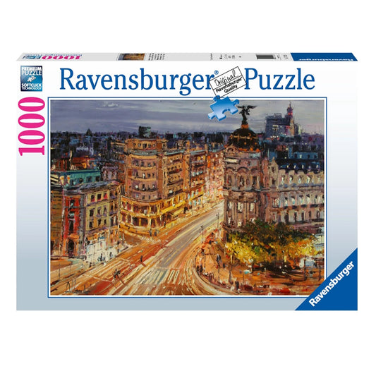 Ravensburger 1000 Piece Puzzle - Gran Via, Madrid